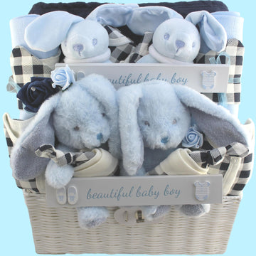 Little Sailors Luxury Baby Gift Hamper for Twin Boys