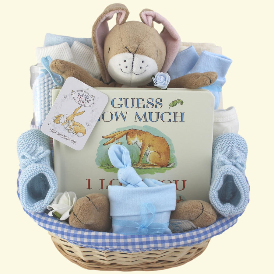Love You to the Moon and Back Baby Boy Gift Basket