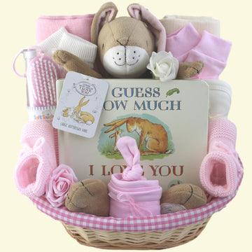 Love You to the Moon and Back Baby Girl Gift Basket