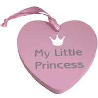 My Little Princess Baby Girl Heart Plaque