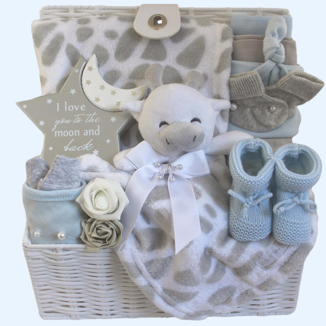 Stretchy the Giraffe Baby Boy Gift Hamper