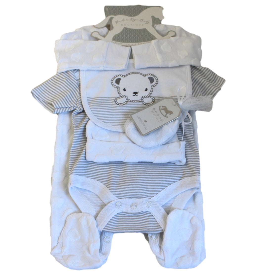 Teddy Themed Unisex 5 Piece Baby Clothes Set