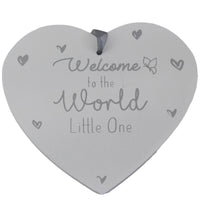 Welcome to the World Little One Baby Plaque