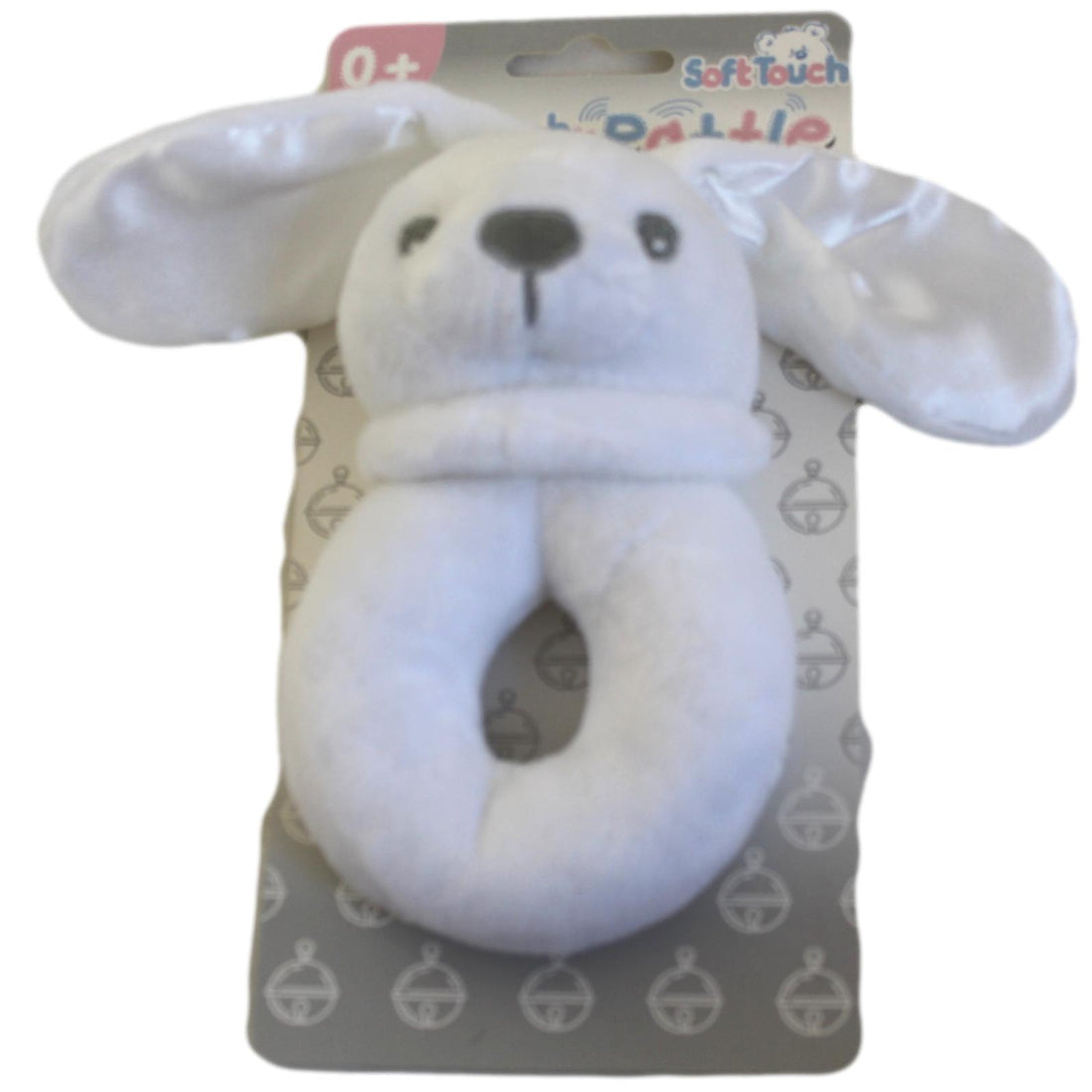 White Bunny Rattle